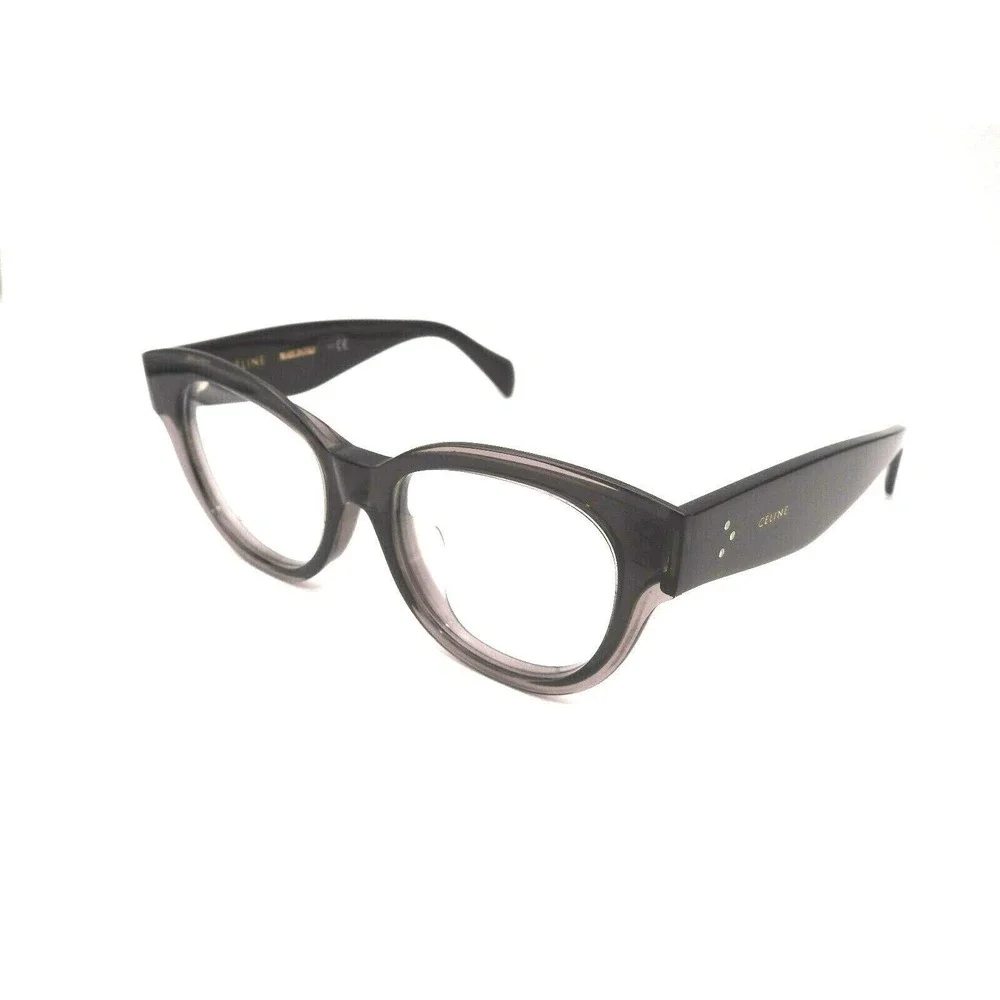 Celine‎ Eyeglasses Dark Gray Acetate Frames Full Rim Square Optical CL50015F